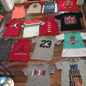14 shirts size 10-12 boys